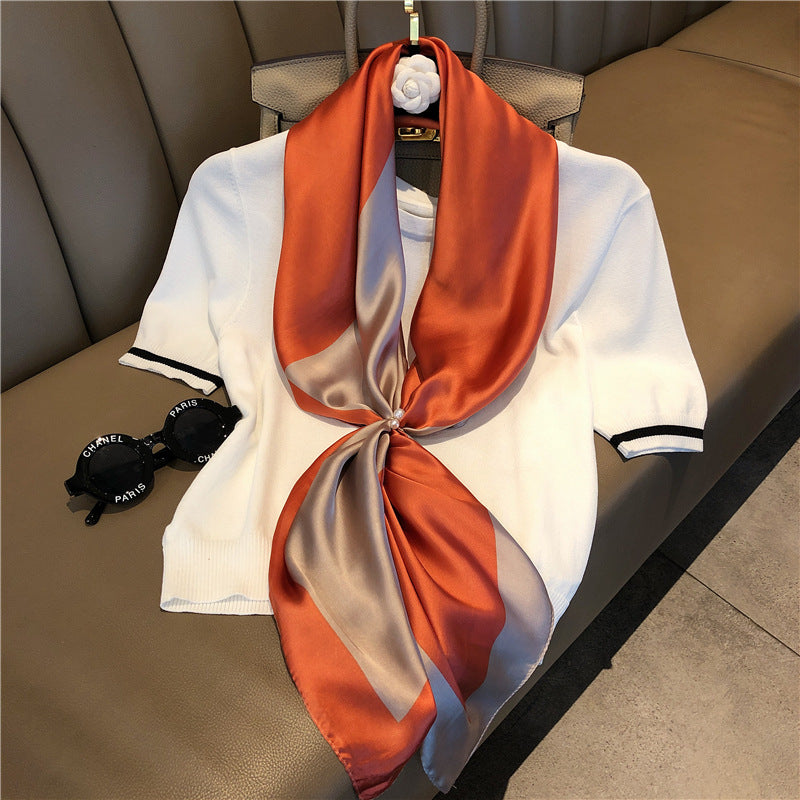 2-Color Satin Scarf