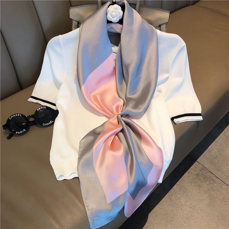 2-Color Satin Scarf