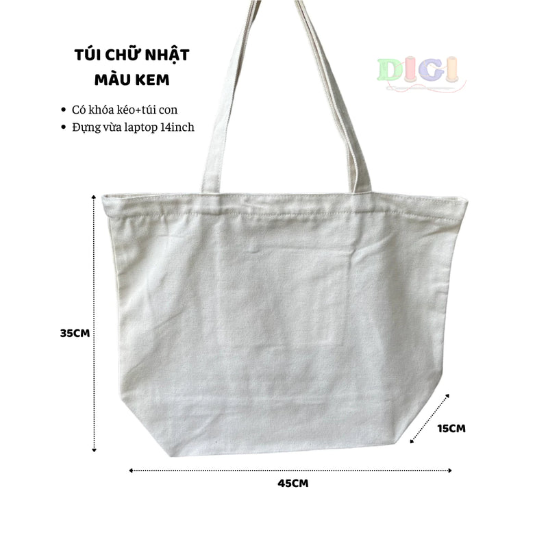 Custom Picture Embroidered Tote Bag