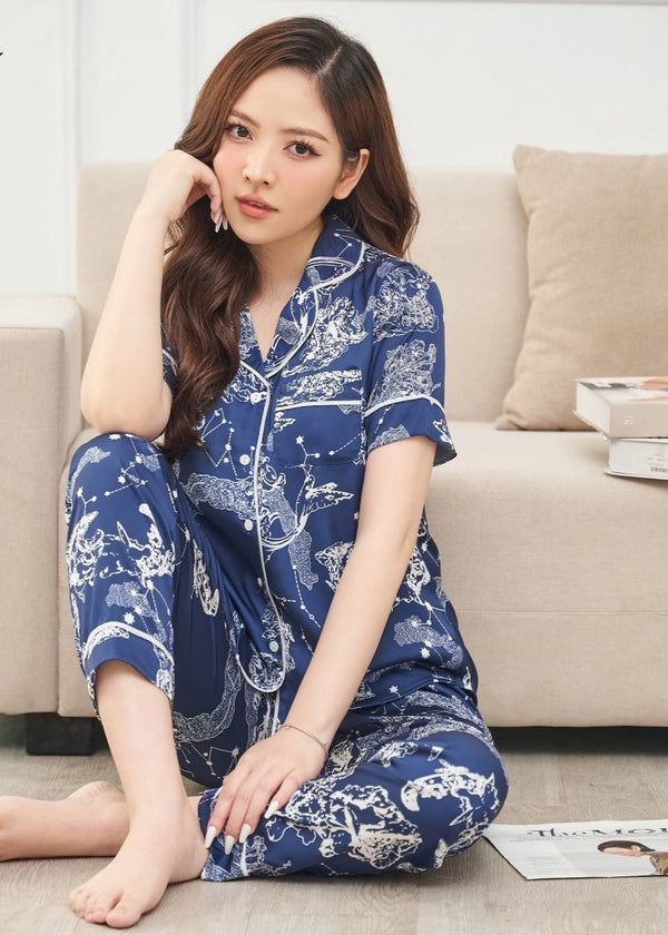 Elegent Satin Pajama Set