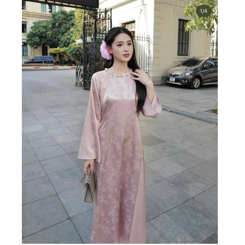 Baby Blue Modernized Ao Dai