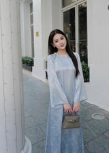 Baby Blue Modernized Ao Dai