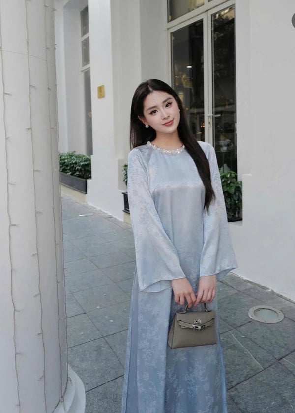 Baby Blue Modernized Ao Dai
