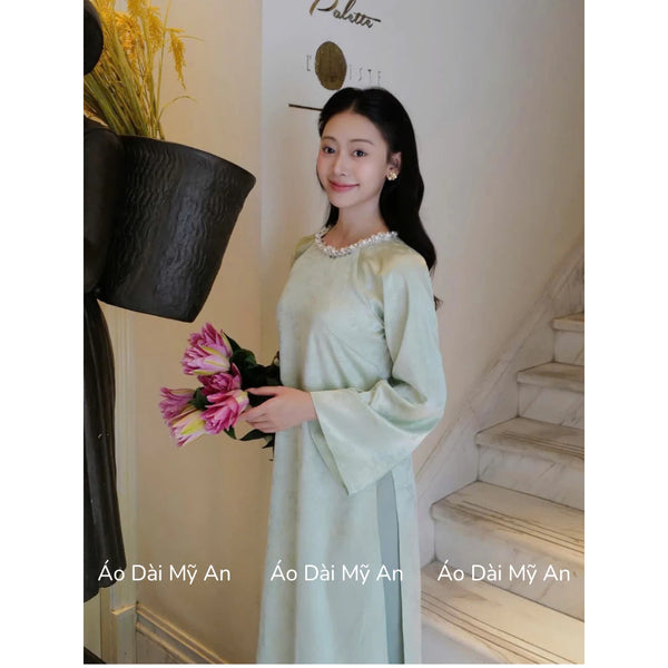 Baby Blue Modernized Ao Dai