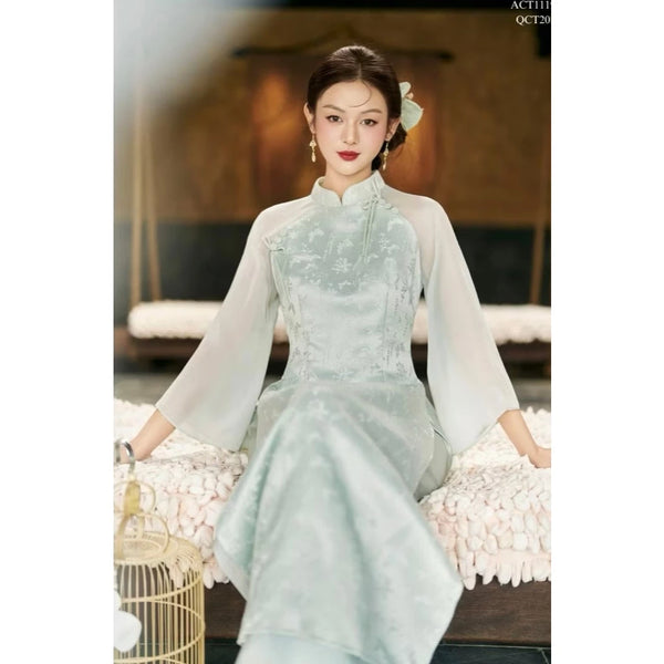 Baby Pink Modernized Ao Dai
