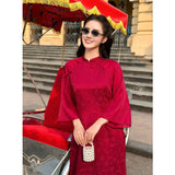 Baby Pink Modernized Ao Dai