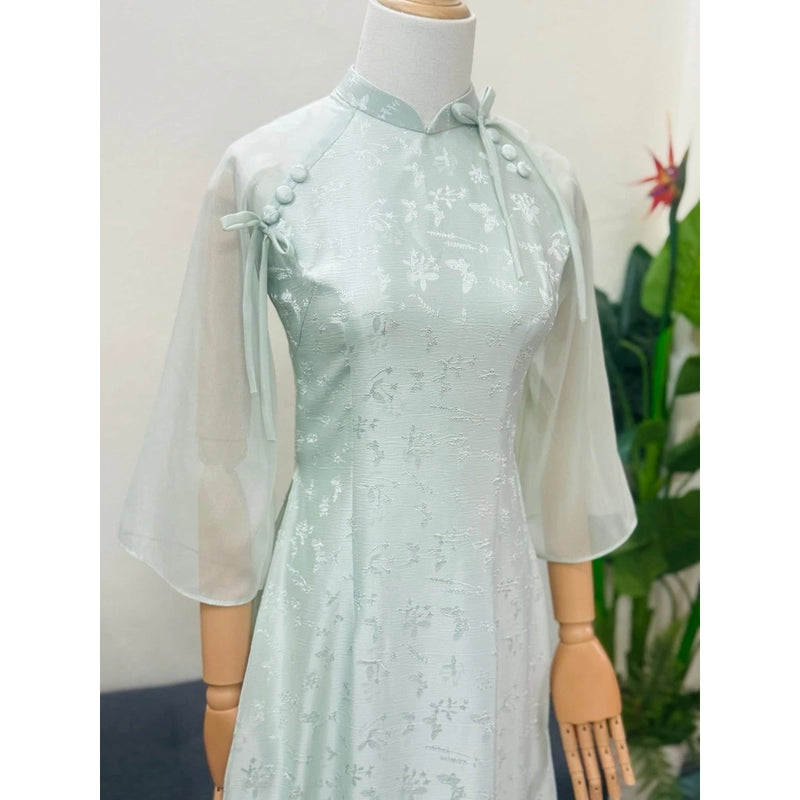 Baby Pink Modernized Ao Dai