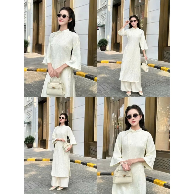 Baby Pink Modernized Ao Dai